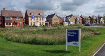 A housing development in rural Worcestershire